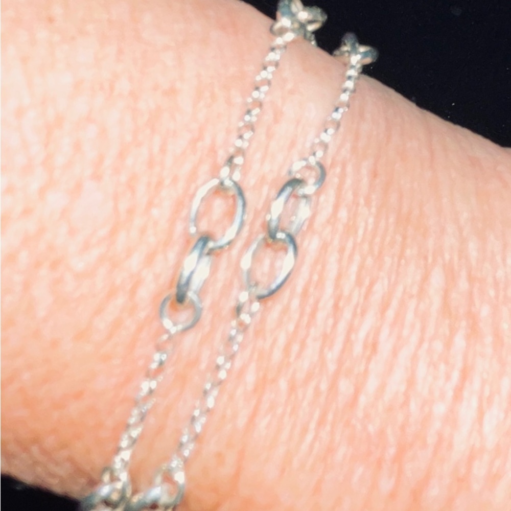 Opulenza Set Of Italian .925 Sterling Circles Bracelets